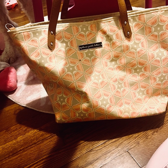 Luxury large vintage petunia pickle, bottom, luxury diaper bag - Picture 2 of 3